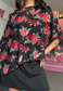 black rose poncho - square