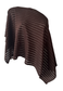 brown stripe poncho