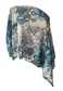 blue floral poncho