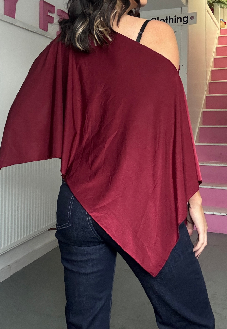 wine glow poncho