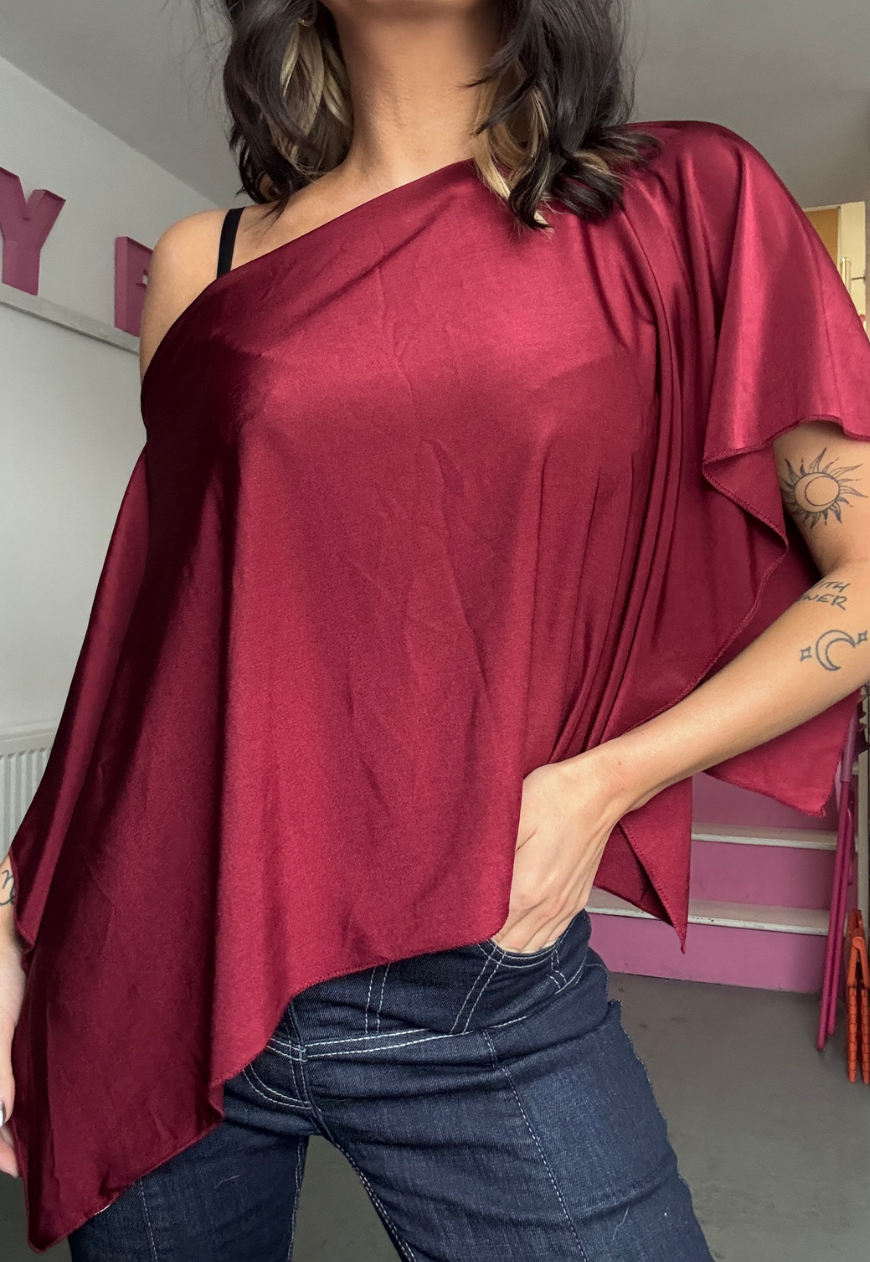 wine glow poncho