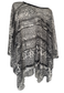 b&w print mesh poncho *coming soon*