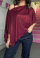 wine shimmer poncho