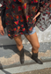 rose mesh poncho