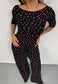 floral soft trousers