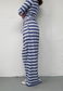 blue stripe soft trousers