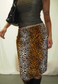 dalmatian/leopard reversible skirt