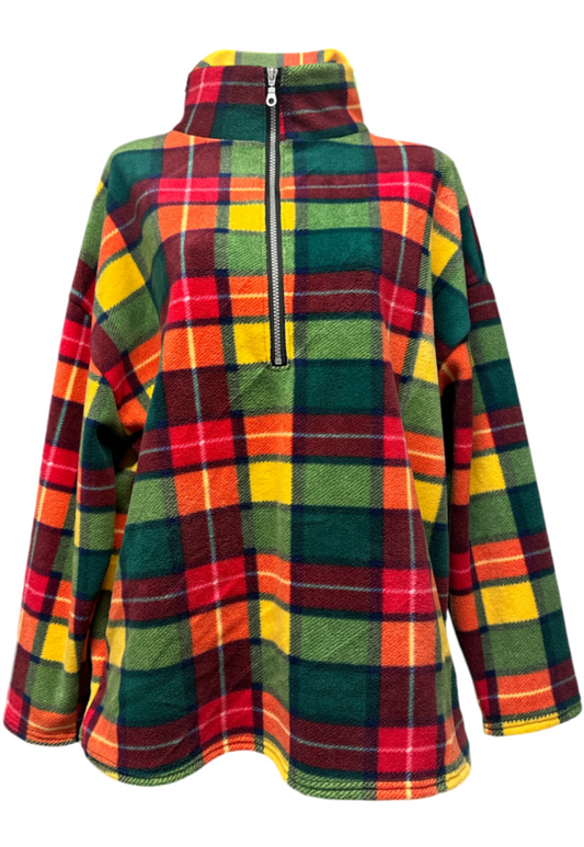 PLAID PRINT FLEECE - XS/S HISSY FIT LTD