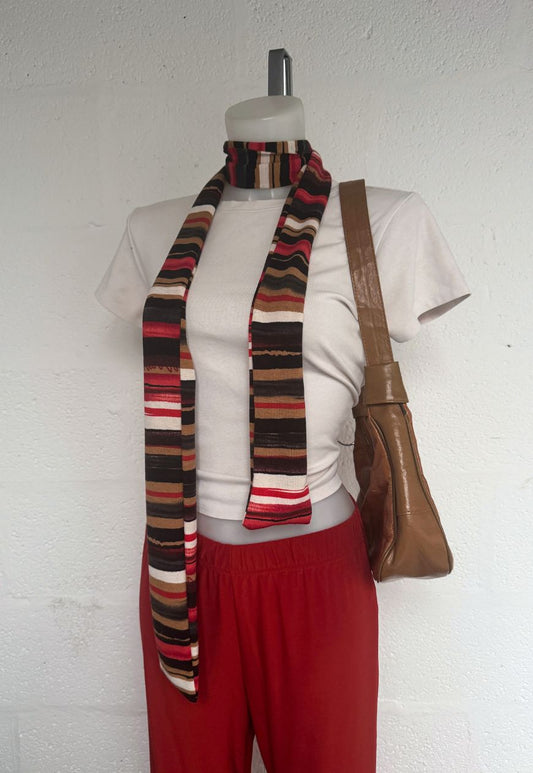 brushstroke skinny scarf