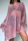 pink paisley glitter poncho *launching 16.07.26 18:00BST*