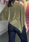 olive glow poncho
