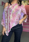 lilac glitter poncho