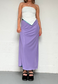 BLUE/PURPLE REVERSIBLE MAXI SKIRT