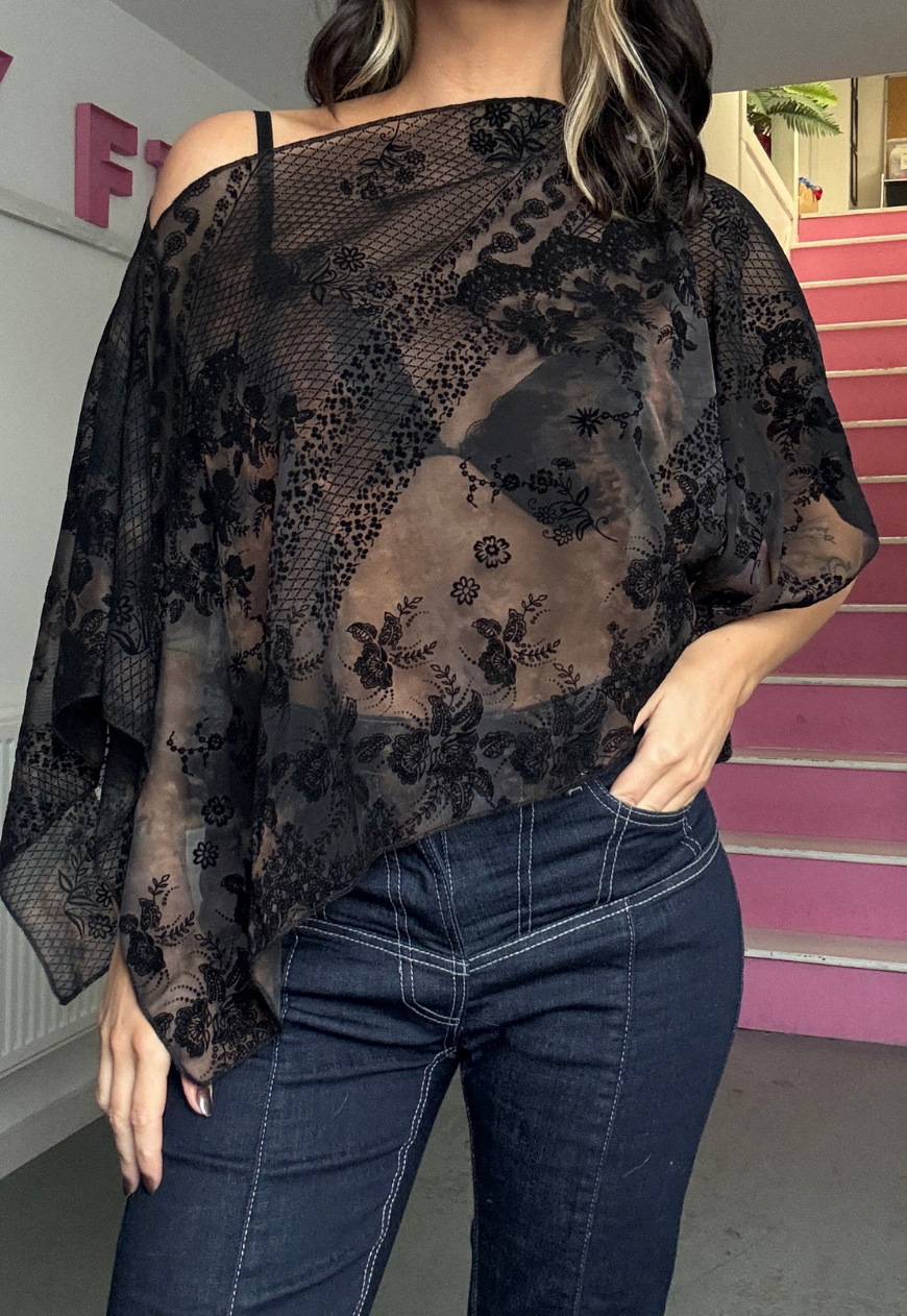 black heaven poncho