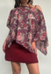 purple rose poncho - square