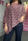 pink indian mango poncho - square
