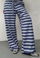 blue stripe soft trousers