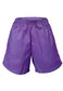 violet bengaline shorts
