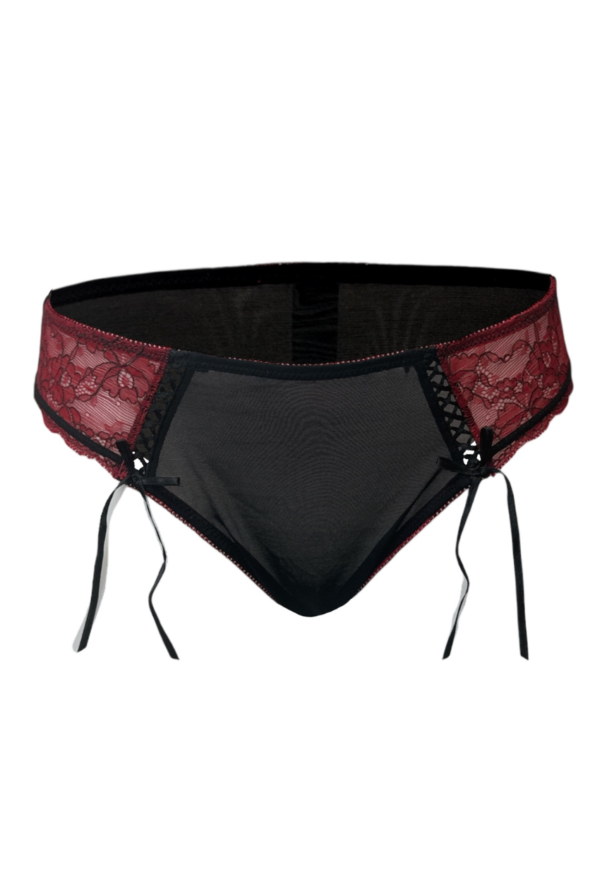 red lace briefs
