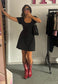 MULTIWAY ECLIPSE CAP SLEEVE CINCH MINI DRESS