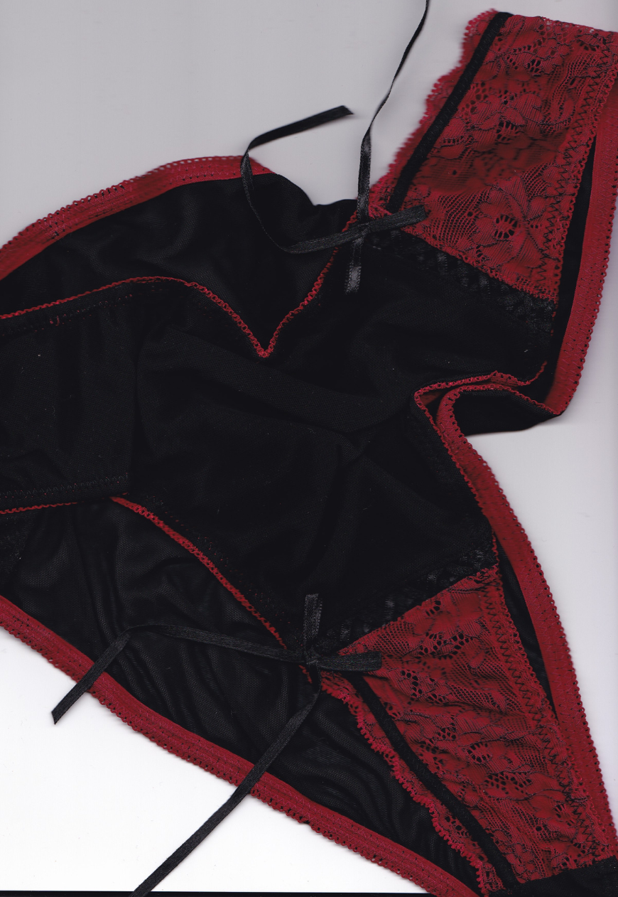 red lace briefs