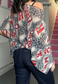 red leopard poncho