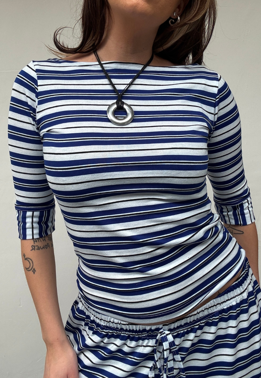 blue stripe soft top
