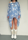 blue flower mesh poncho *launching 21.06.26 18:00BST*
