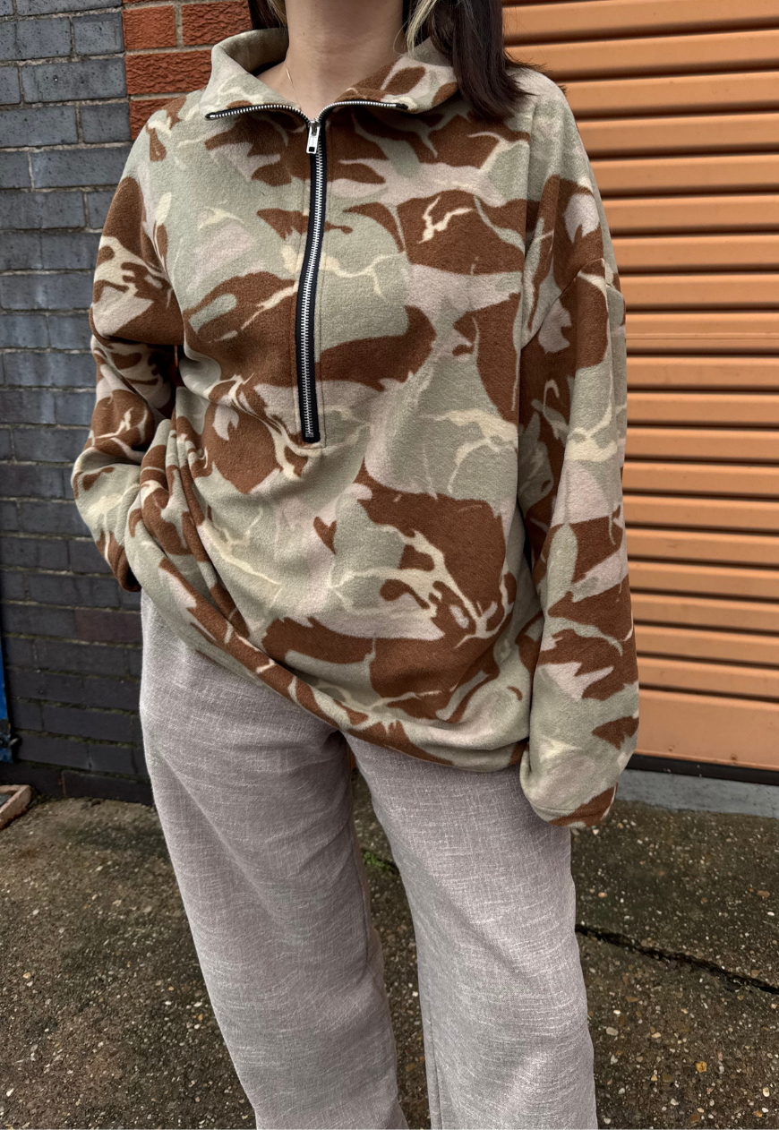 CAMO PRINT FLEECE