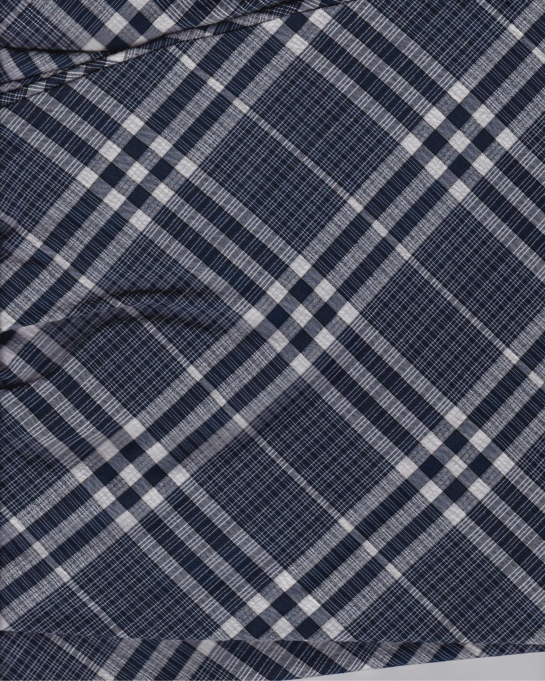 blue check midi skirt *coming soon*