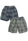 check reversible shorts