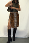 dalmatian/leopard reversible skirt