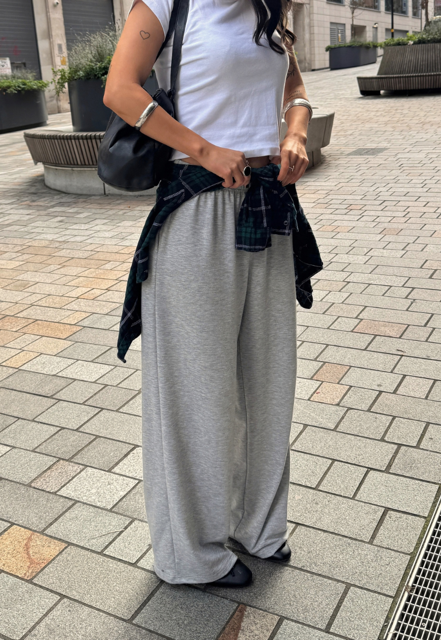 grey soft trousers
