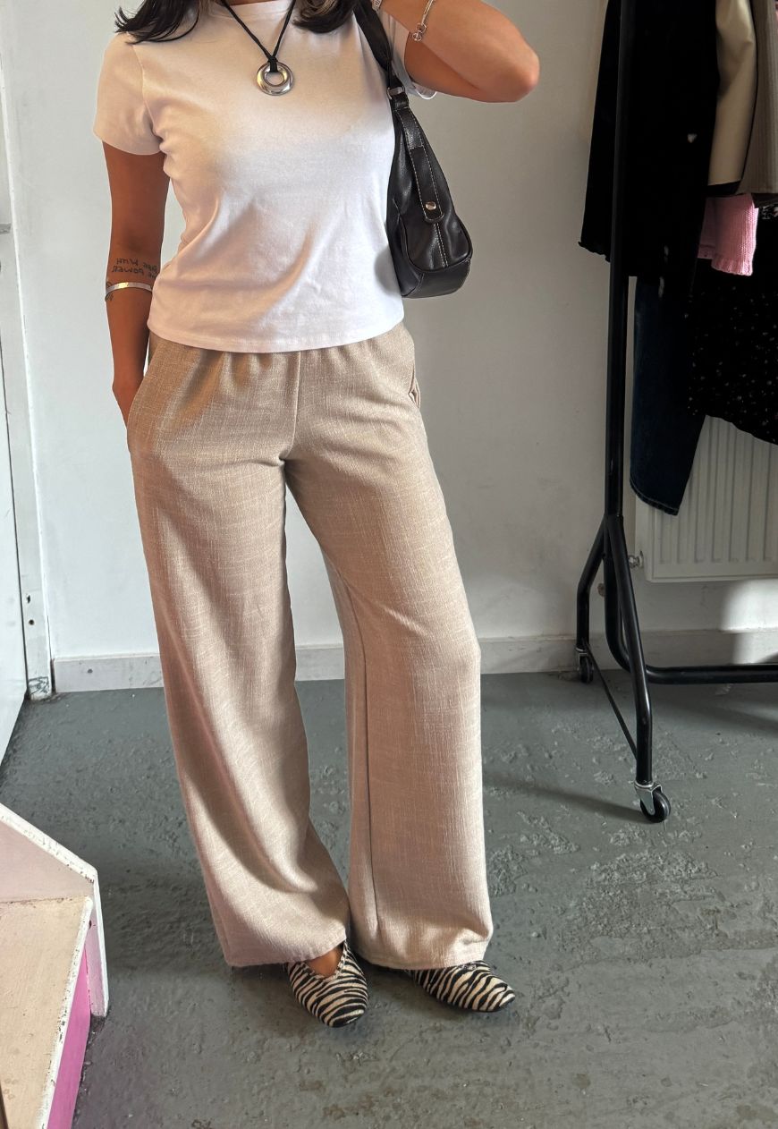 buttermilk straight leg trouser