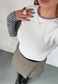 GINGHAM SLEEVED CROPPED TOP - 2XS HISSY FIT LTD