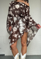 brown flower mesh poncho *launching 14.06.26 20:00BST*