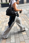grey soft trousers