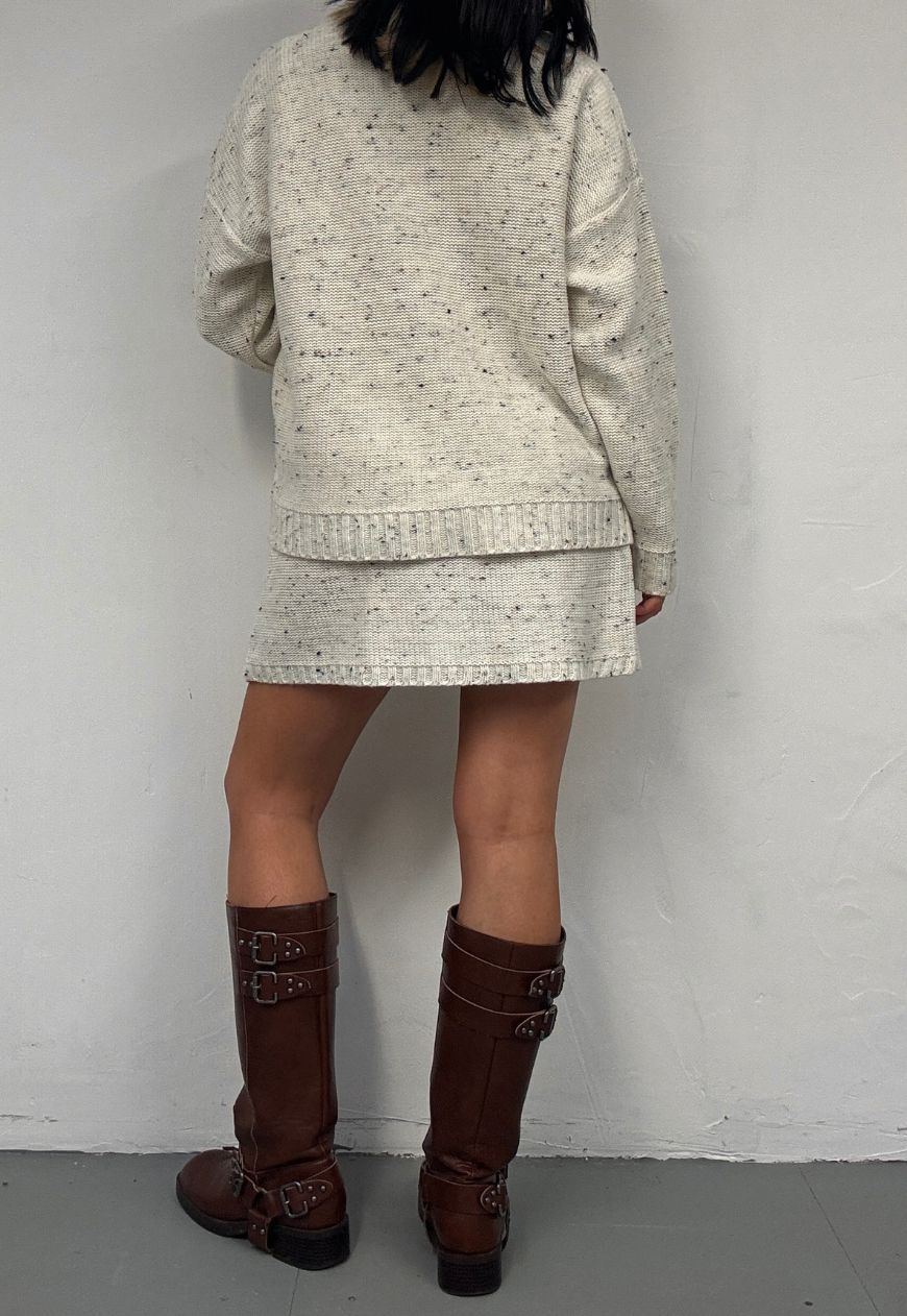 vanilla speck hissy knit mini skirt