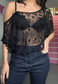 reclaimed diamond beaded poncho