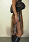 dalmatian/leopard reversible skirt