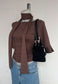 hazelnut skinny scarf