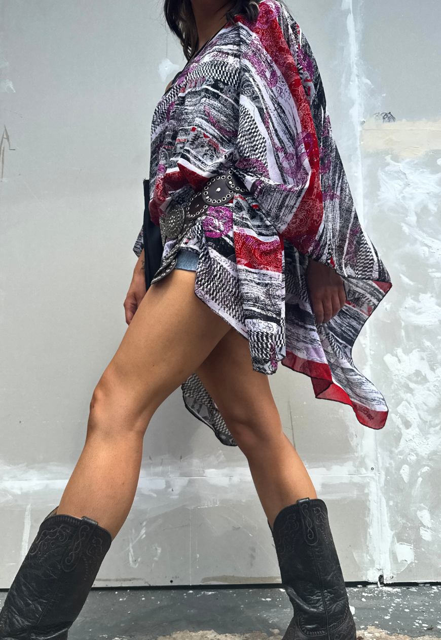 newspaper glitter poncho *launching 16.07.26 18:00BST*