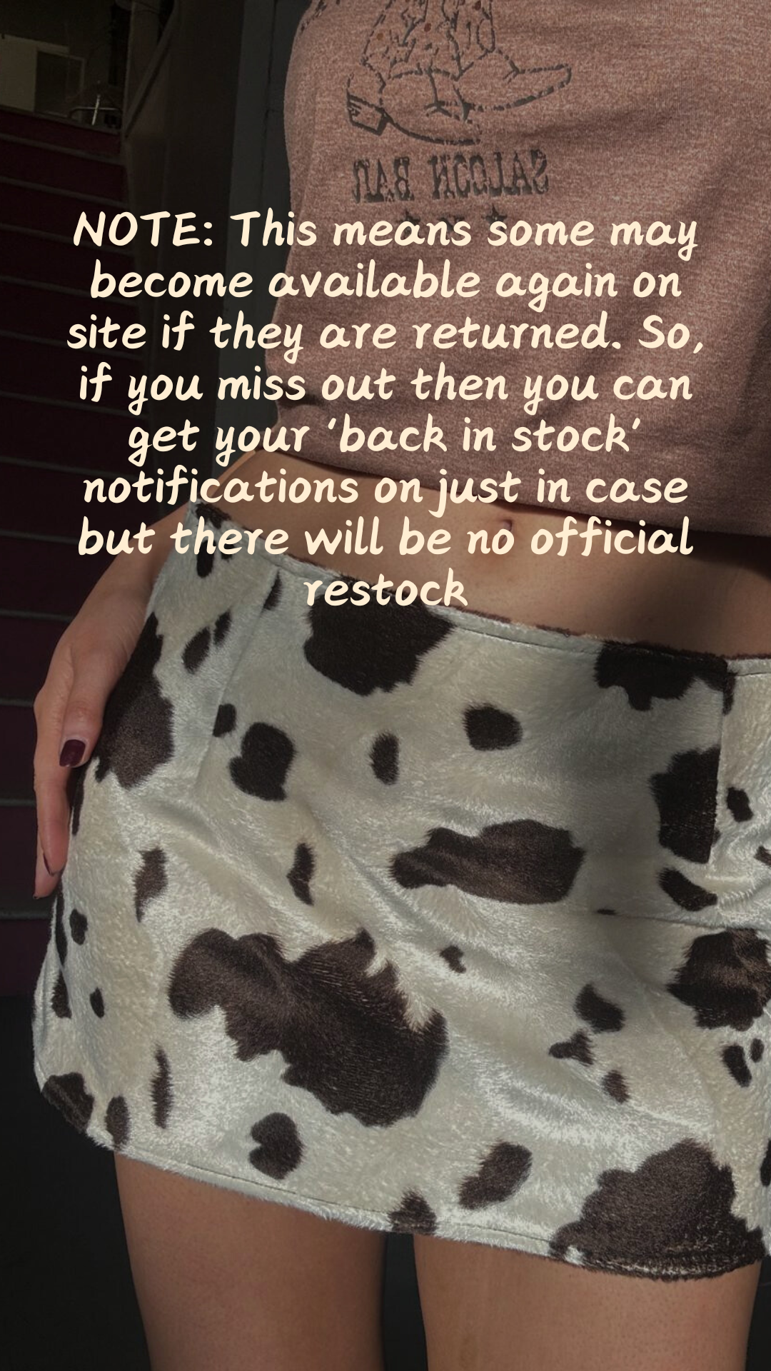 COW/GIRAFFE REVERSIBLE MINI SKIRT *PRE-ORDER*