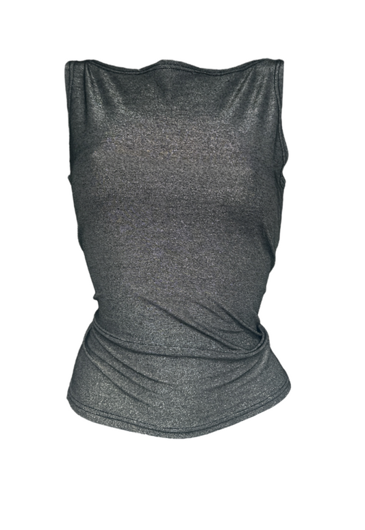 MULTIWAY MIXED METAL SLASH NECK TOP *COMING SOON* - XS HISSY FIT LTD