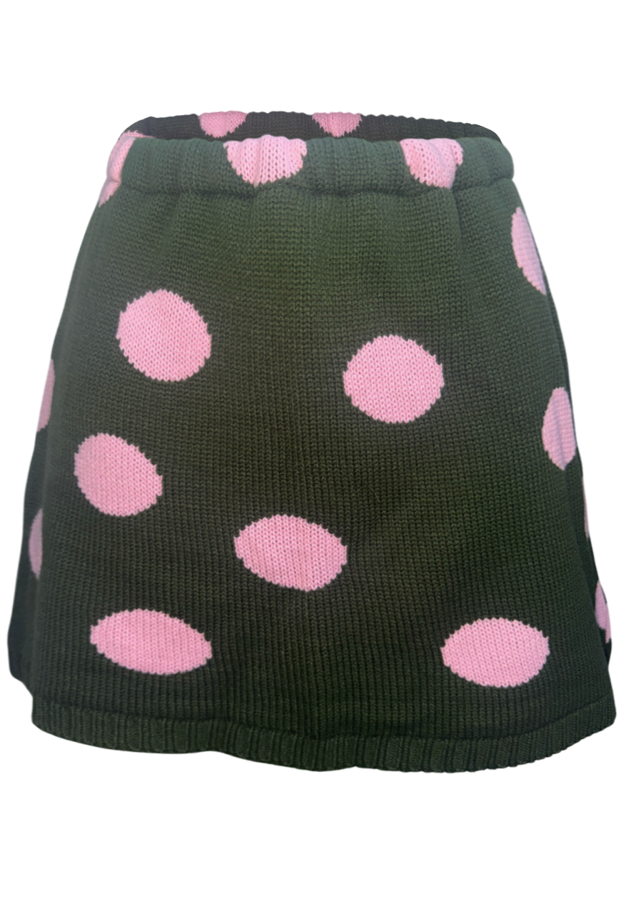 MATCHA & STRAWBERRY HISSY KNIT MINI SKIRT *COMING SOON* - S HISSY FIT LTD