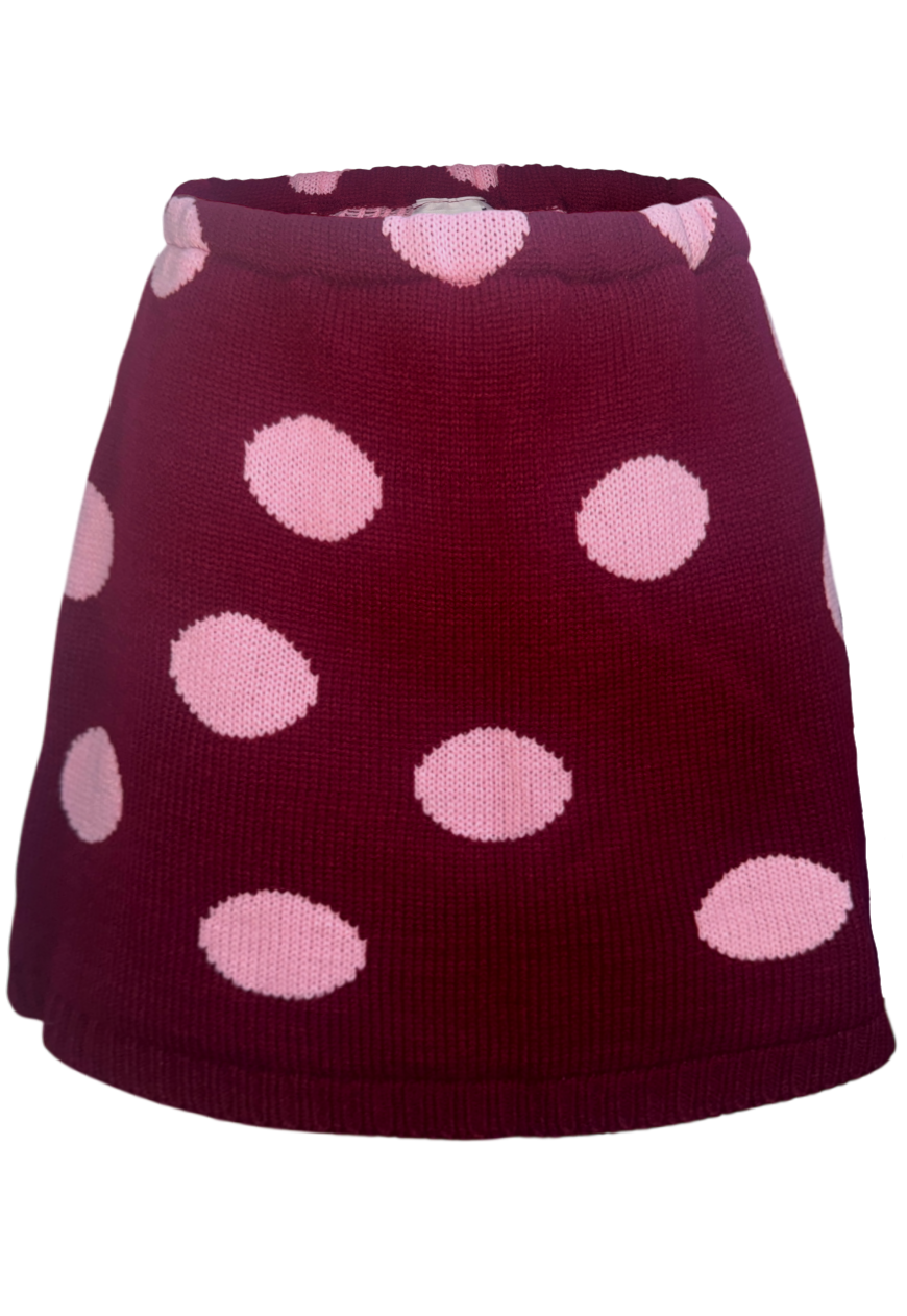 FRAPPUCCINO & STRAWBERRY HISSY KNIT MINI SKIRT *COMING SOON* - S HISSY FIT LTD