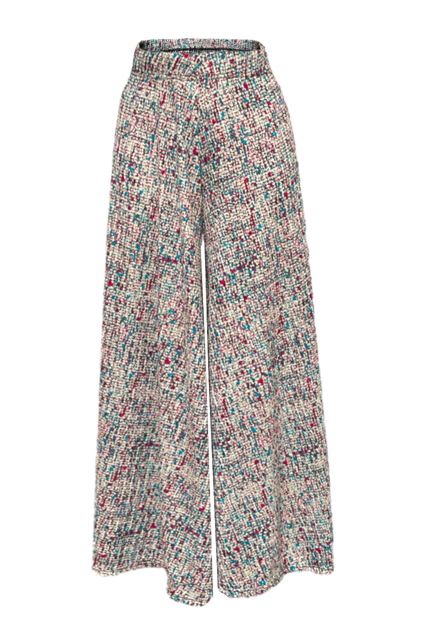 FUSCIA SPEC PALAZZO TROUSERS