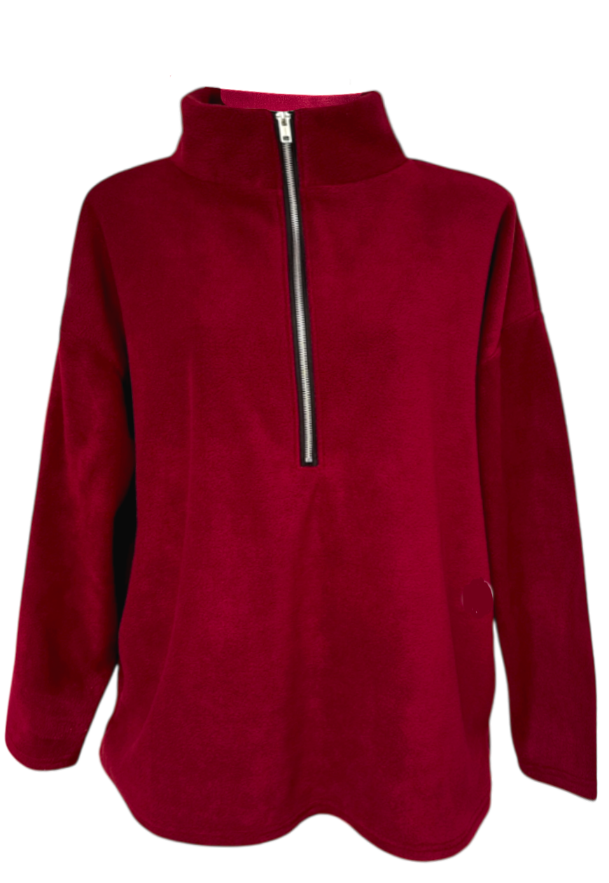 WINE RED FLEECE