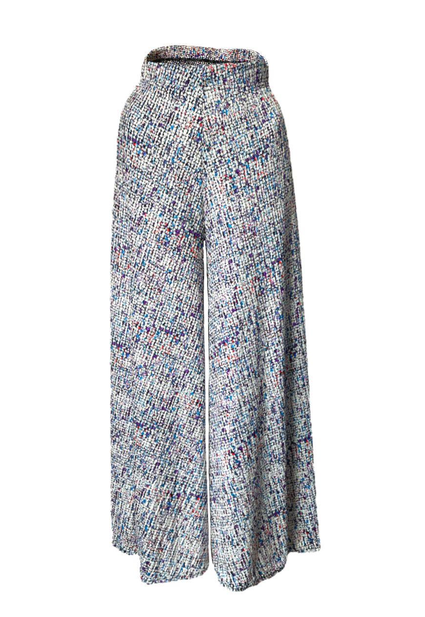 MULTI SPECK PALAZZO TROUSERS