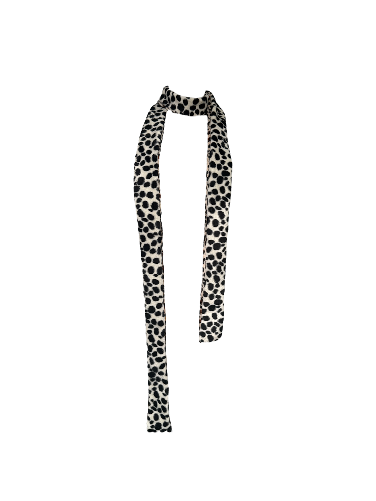 dalmatian/leopard reversible scarf